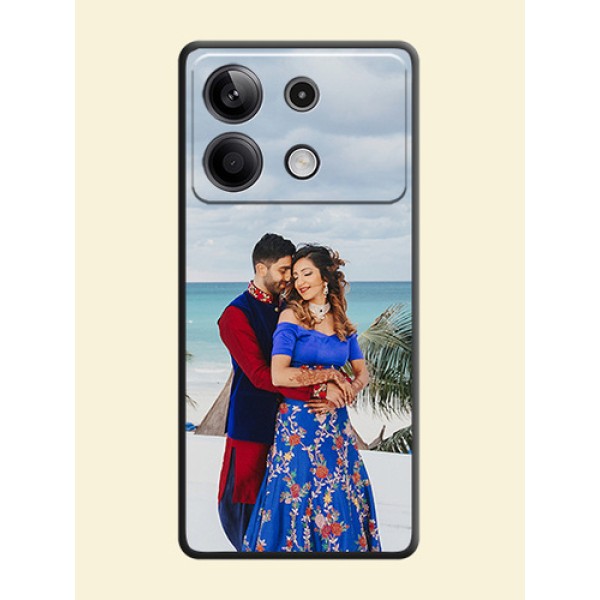Full Single Pic Upload On Space Black Personalized Soft Matte Phone Covers - Redmi Note 13 5G Full Single Pic Upload On Space Black Personalized Soft Matte Phone Covers - Redmi Note 13 5G