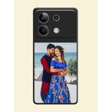 Image Upload With Space Black Color On Custom Soft Matte Mobile Back Cover - Xiaomi Redmi Note 13 5G