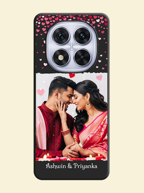 Fall in Love with Your Partner on Photo On Space Black Custom Soft Matte Mobile Back Cover - Redmi Note 14 Pro 5G