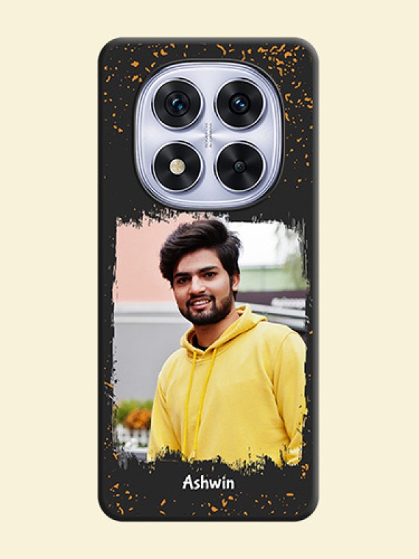 Spray Free Design on Photo On Space Black Custom Soft Matte Mobile Back Cover - Redmi Note 14 Pro 5G