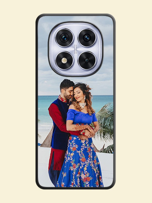 Full Single Pic Upload On Space Black Custom Soft Matte Mobile Back Cover - Redmi Note 14 Pro 5G