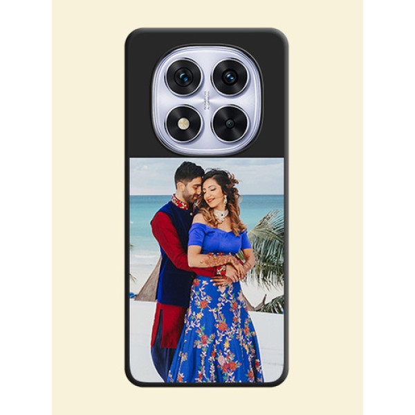 Image Upload With Space Black Color On Custom Soft Matte Mobile Back Cover - Xiaomi Redmi Note 14 Pro 5G
