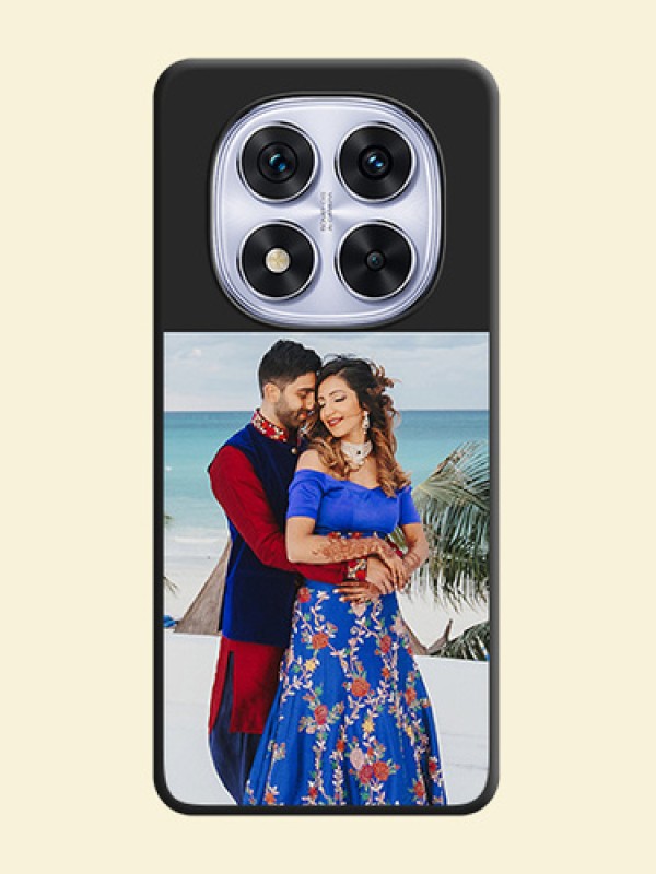 Image Upload With Space Black Color On Custom Soft Matte Mobile Back Cover - Xiaomi Redmi Note 14 Pro 5G