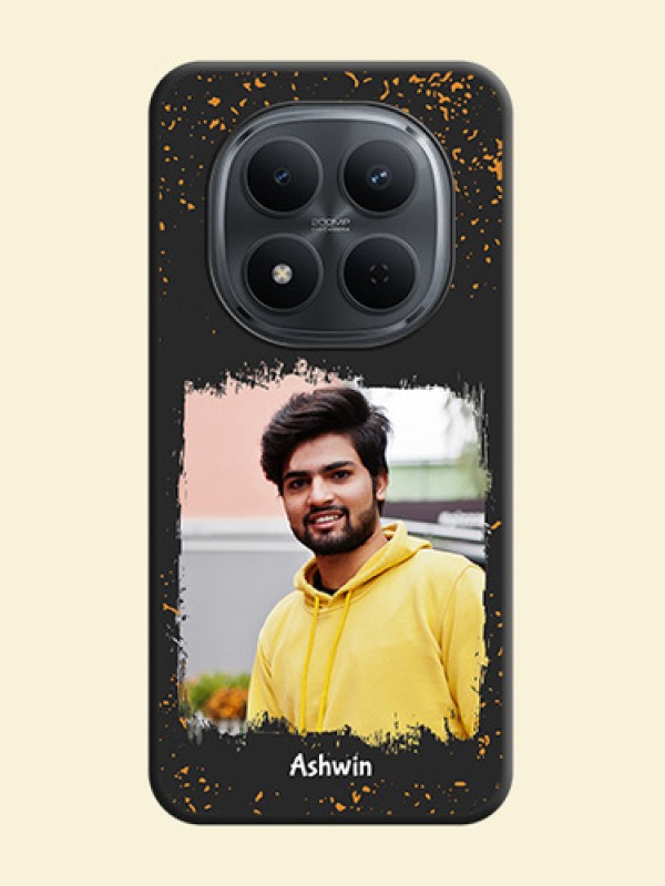 Spray Free Design on Photo On Space Black Custom Soft Matte Mobile Back Cover - Xiaomi Redmi Note 15 5G