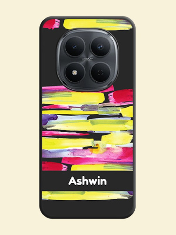 Brush Coloured On Space Black Custom Soft Matte Mobile Back Cover - Xiaomi Redmi Note 15 Pro 5G