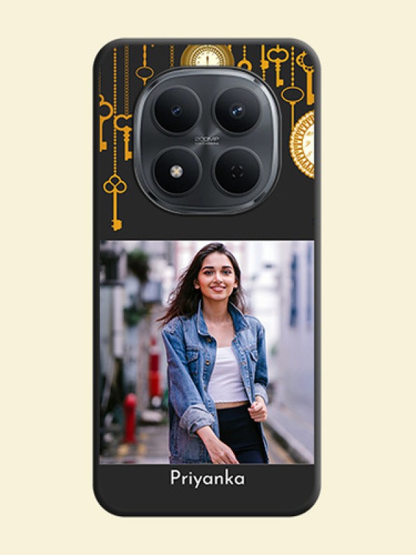 Decorative Design with Text On Space Black Custom Soft Matte Mobile Back Cover - Xiaomi Redmi Note 15 Pro 5G