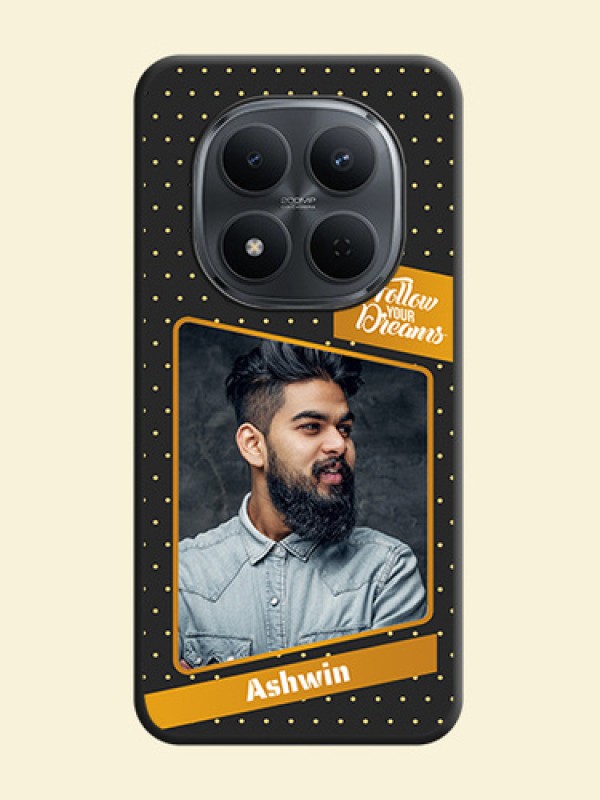 Follow Your Dreams with White Dots On Space Black Custom Soft Matte Mobile Back Cover - Xiaomi Redmi Note 15 Pro 5G