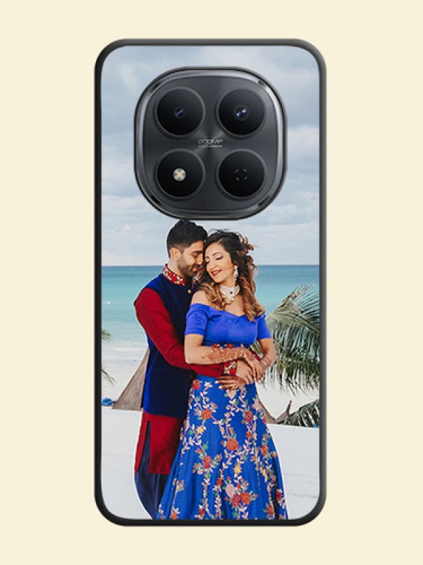 Full Single Pic Upload On Space Black Custom Soft Matte Mobile Back Cover - Xiaomi Redmi Note 15 Pro 5G