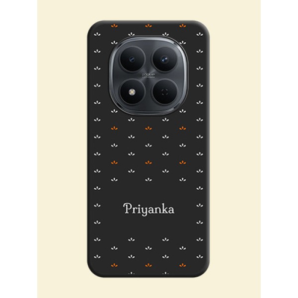 Simple Pattern With Custom Text On Space Black Custom Soft Matte Mobile Back Cover - Xiaomi Redmi Note 15 Pro 5G Simple Pattern With Custom Text On Space Black Custom Soft Matte Mobile Back Cover - Xiaomi Redmi Note 15 Pro 5G