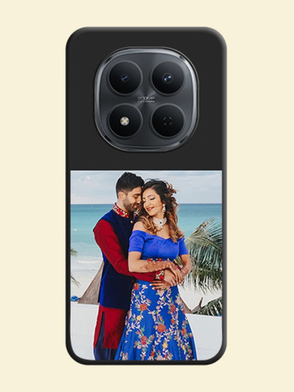 Image Upload With Space Black Color On Custom Soft Matte Mobile Back Cover - Xiaomi Redmi Note 15 Pro 5G