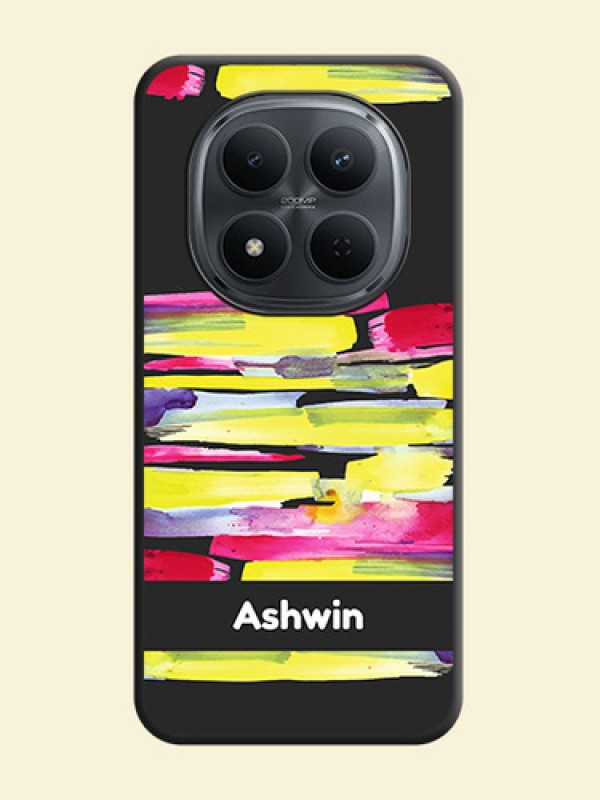 Brush Coloured On Space Black Custom Soft Matte Mobile Back Cover - Xiaomi Redmi Note 15 Pro Plus 5G