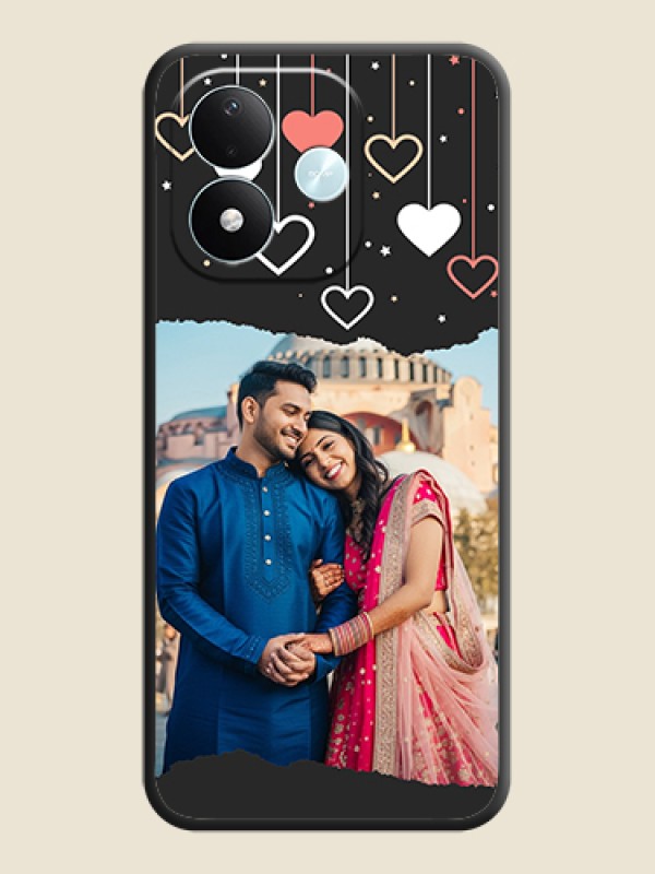 Love Hangings with Splash Wave Picture On Space Black Custom Soft Matte Mobile Back Cover - Xiaomi Redmi Note 17 5G