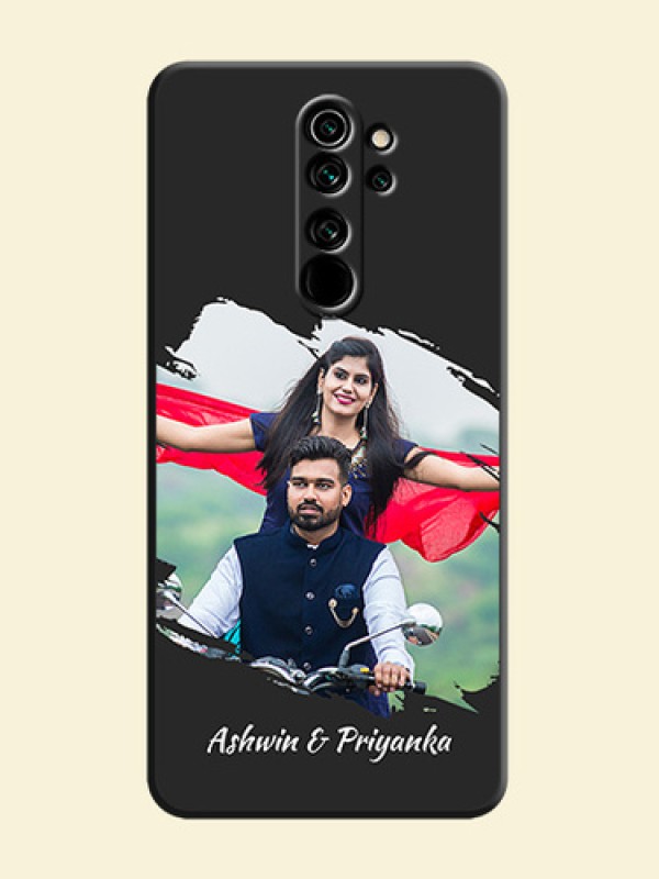 Grunge Brush Strokes - Photo on Space Black Soft Matte Back Cover - Redmi Note 8 Pro