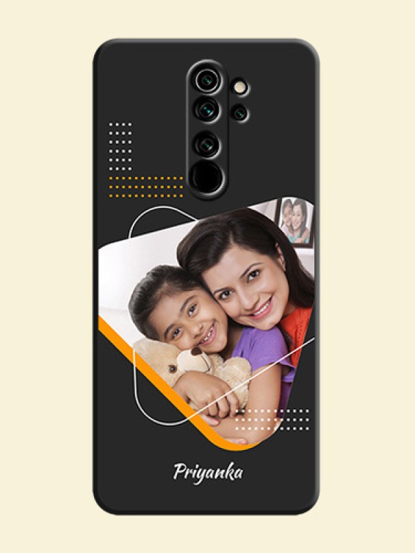 Yellow Triangle - Photo on Space Black Soft Matte Phone Cover - Redmi Note 8 Pro