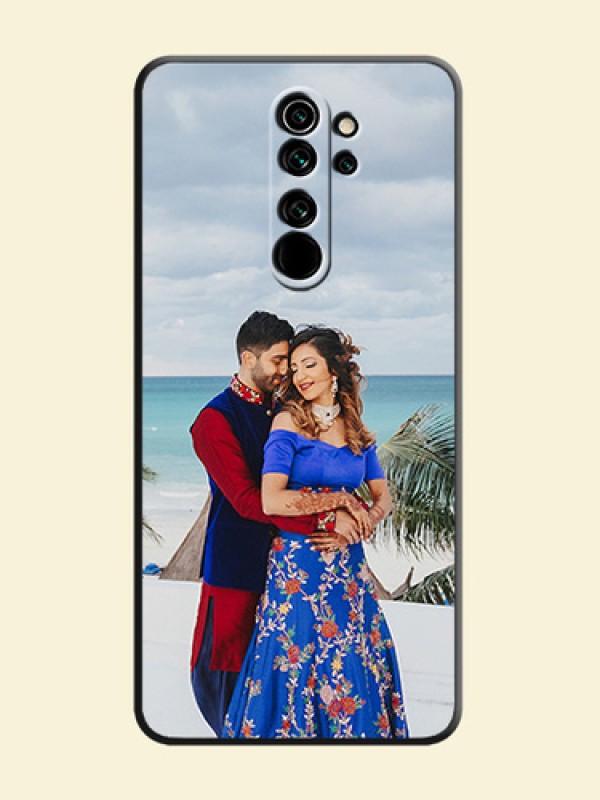 Full Single Pic Upload On Space Black Personalized Soft Matte Phone Covers -Xiaomi Redmi Note 8 Pro