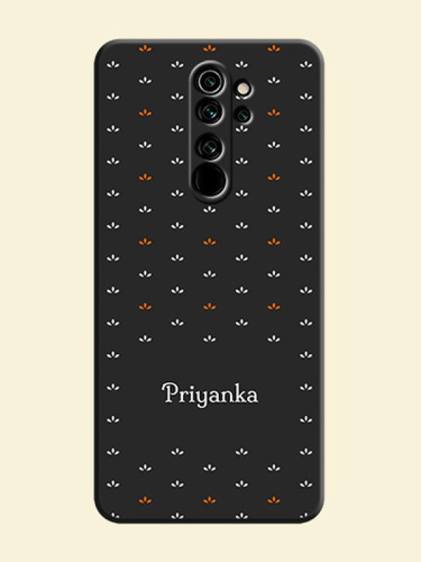 Simple Pattern With Custom Text On Space Black Personalized Soft Matte Phone Covers -Xiaomi Redmi Note 8 Pro