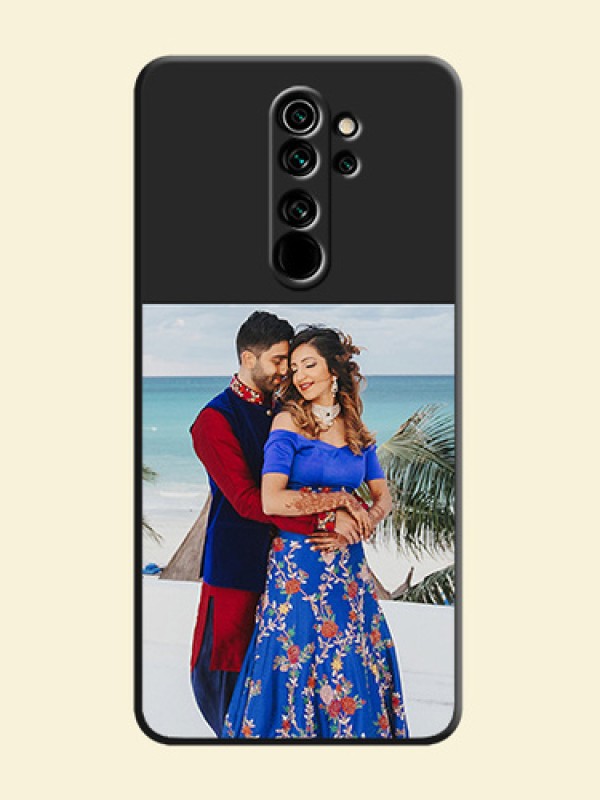 Image Upload With Space Black Color On Custom Soft Matte Mobile Back Cover - Xiaomi Redmi Note 8 Pro