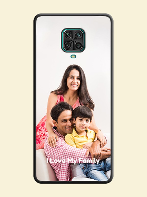 Full Single Pic Upload With Text On Space Black Personalized Soft Matte Phone Covers -Xiaomi Redmi Note 9 Pro Max