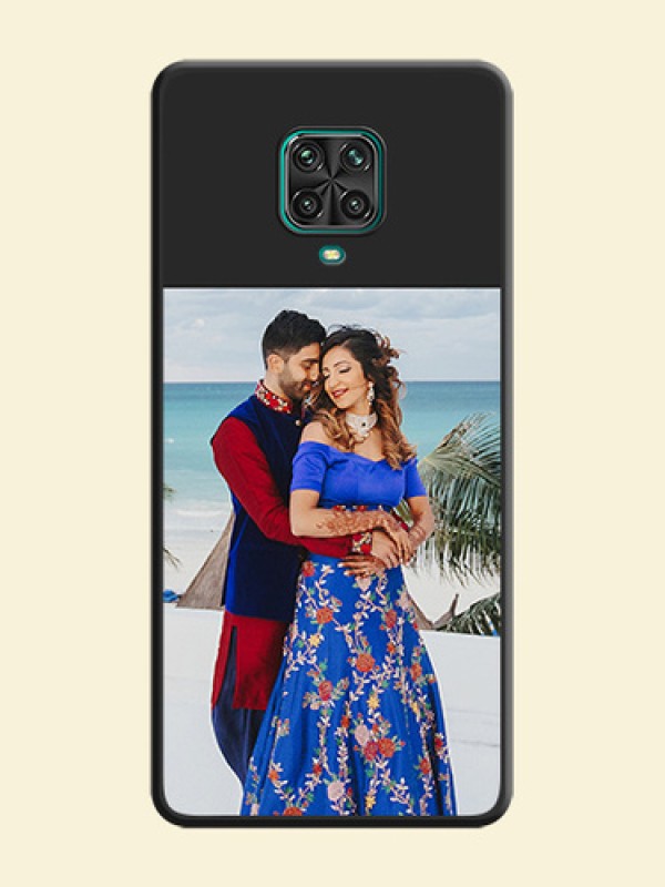 Image Upload With Space Black Color On Custom Soft Matte Mobile Back Cover - Xiaomi Redmi Note 9 Pro Max