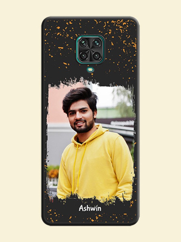 Spray Free Design on Photo on Space Black Soft Matte Phone Cover - Redmi Note 9 Pro