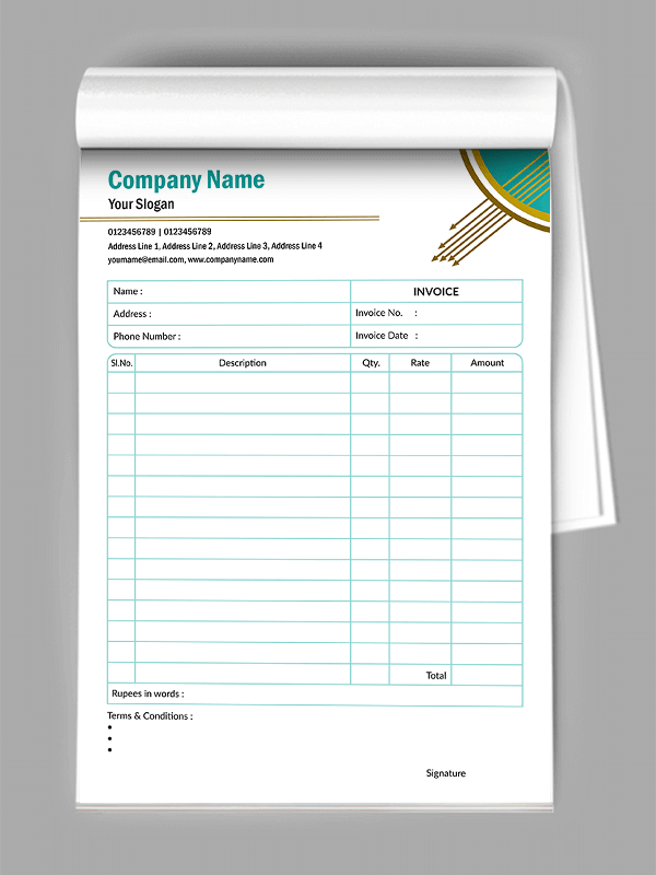 Premium Bill Book Design