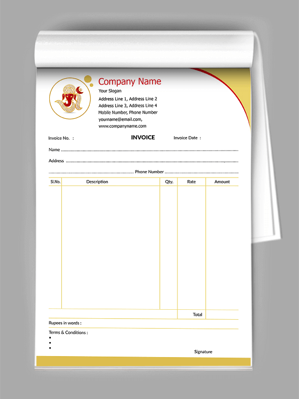 Astrology Bill Book Design