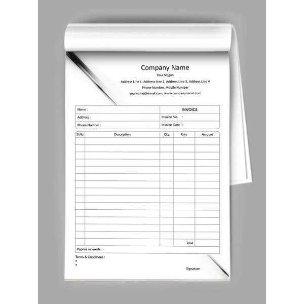 Advocate Bill Book Design
