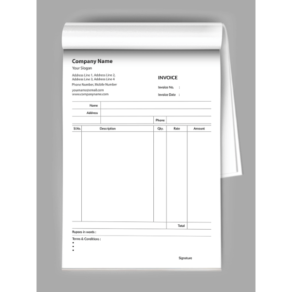 Doctor  Bill Book Design