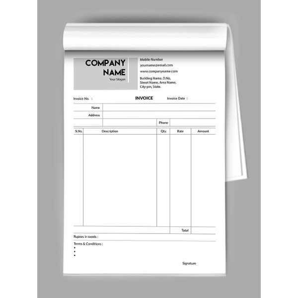 Advocate Bill Book Design