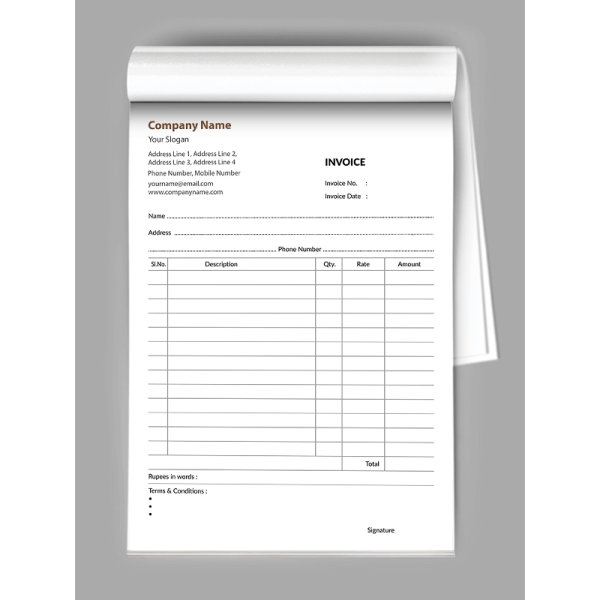 Advocate Bill Book Design