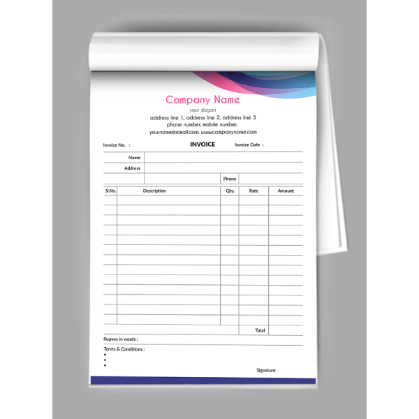Premium Bill Book Design