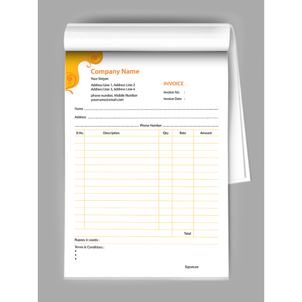Premium Bill Book Design