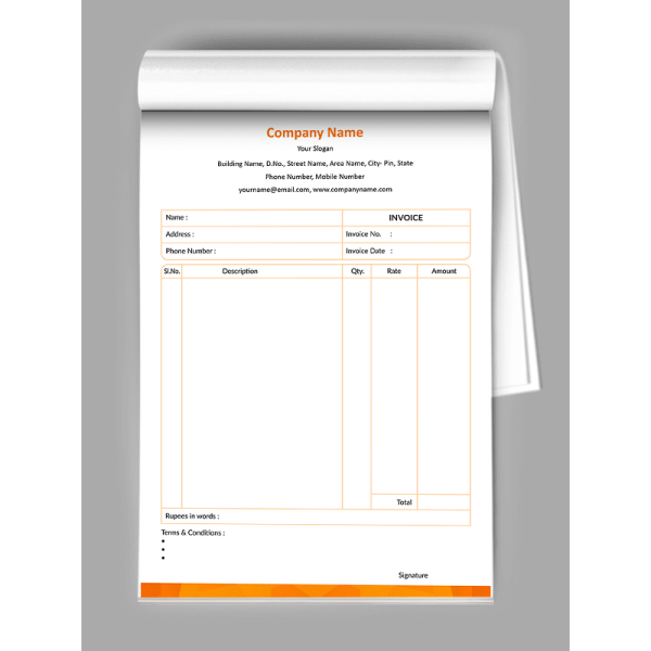 Premium Bill Book Design