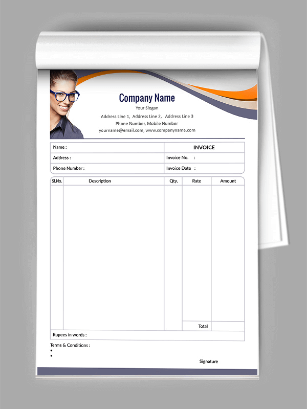Ophthalmologist Bill Book Design
