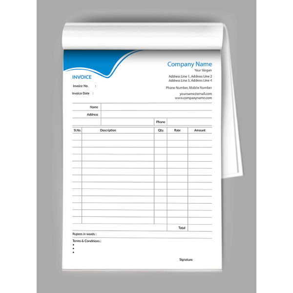 Premium Bill Book Design