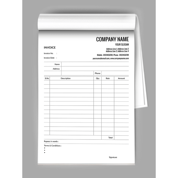 Advocate Bill Book Design