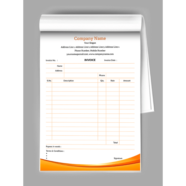 Premium Bill Book Design