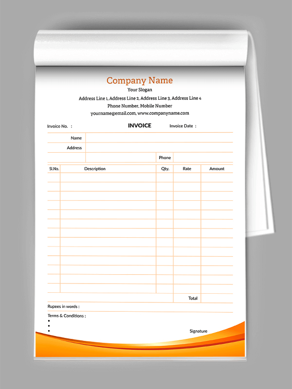 Premium Bill Book Design