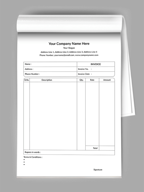 Industry Bill Book Design