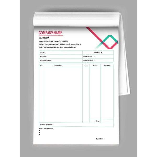 Premium Bill Book Design