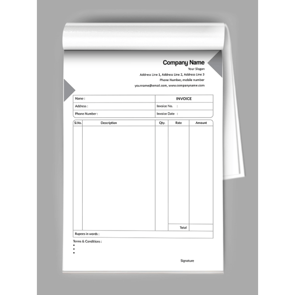 Advocate Bill Book Design