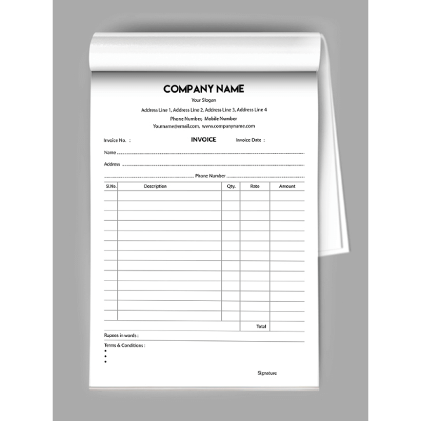 Advocate Bill Book Design