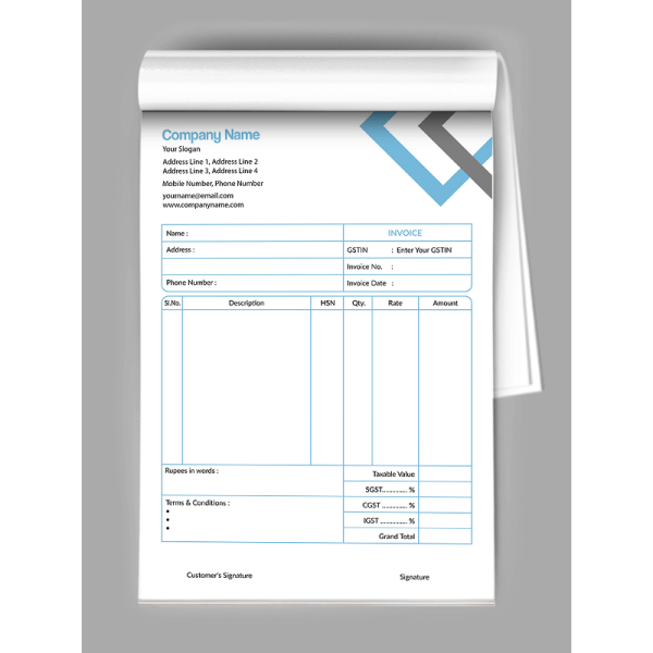Accountant Bill Book