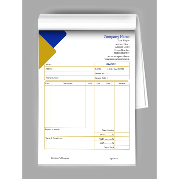 Electrician Bill Book