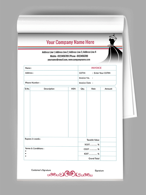 Premium Bill Book