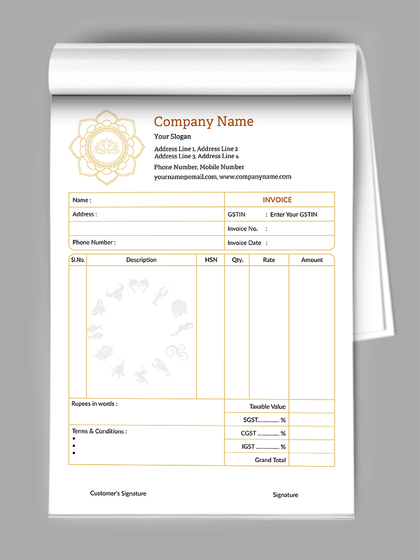 Premium Bill Book