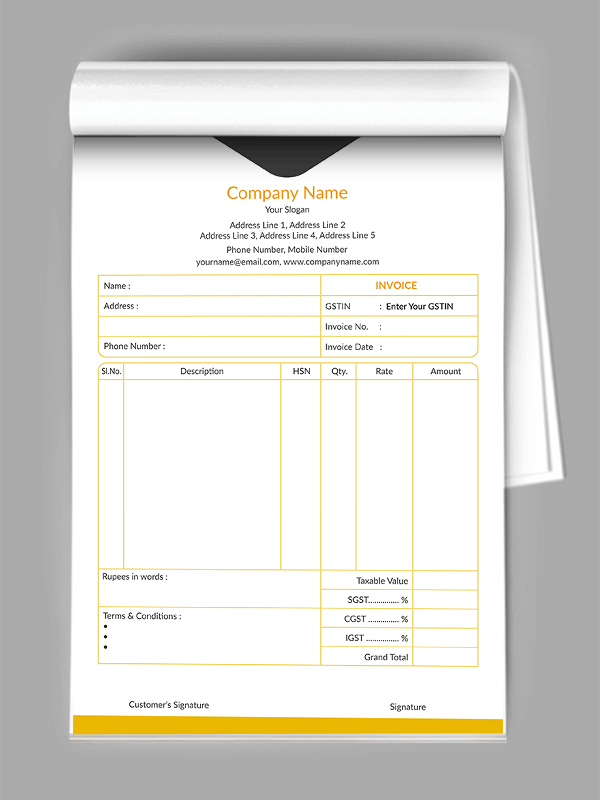 Courier Bill Book