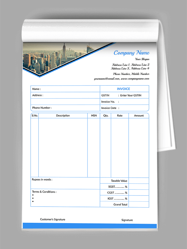 professional Bill Book
