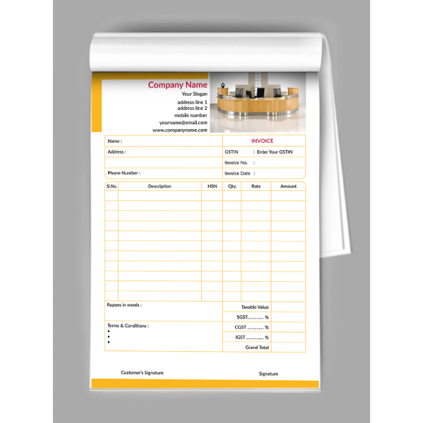 Yellow Bill Book