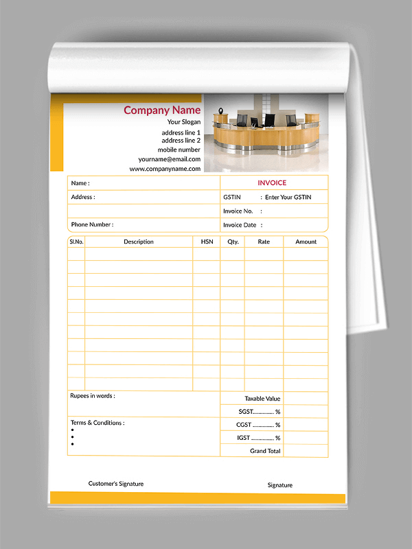 Yellow Bill Book
